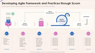 F3 Agile Playbook Developing Agile Framework And Practices Through Scrum
