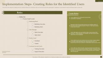 F470 Implementation Steps Creating Roles For The Identified Users Crm Software Deployment Guide
