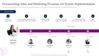 F491 Documenting Sales And Marketing Processes System Implementation Crm Platform Implementation Plan