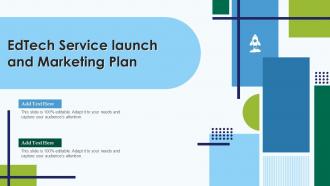 F660 Edtech Service Launch And Marketing Plan Ppt Slides Infographic Template