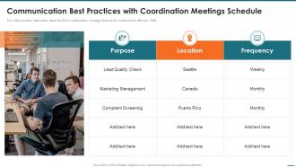 F667 Crm Digital Transformation Toolkit Communication Best Practices With Coordination Meetings Schedule