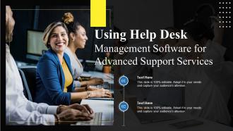 F696 Using Help Desk Management Software For Advanced Support Services Ppt Slides Background Images