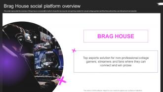 F708 Brag House Social Platform Overview Brag House Pitch Deck Ppt Show Graphics Template