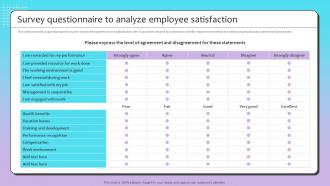 F788 Survey Questionnaire To Analyze Employee Satisfaction Talent Recruitment Strategy By Using Employee