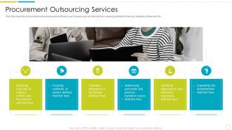 F87 Purchasing And Supply Chain Management Procurement Outsourcing Services