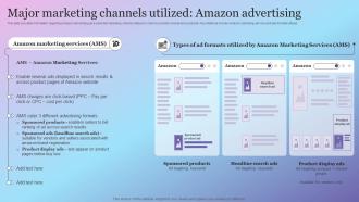 F890 Major Marketing Channels Utilized Amazon Amazon Growth Initiative As Global Leader