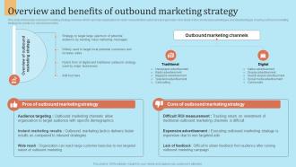 F948 Overview And Benefits Of Outbound Marketing Strategy Outbound Marketing Strategy For Lead