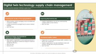 F957 Smart Manufacturing Digital Twin Technology Supply Chain Management