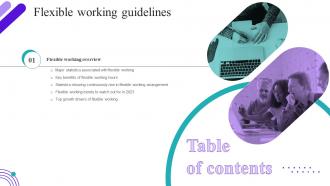 F975 Flexible Working Guidelines Table Of Contents Ppt Show Slide Download