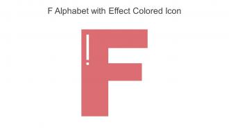 F Alphabet With Effect Colored Icon In Powerpoint Pptx Png And Editable Eps Format