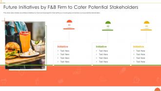 F and b firm investor funding deck future initiatives by f and b firm to cater potential stakeholders