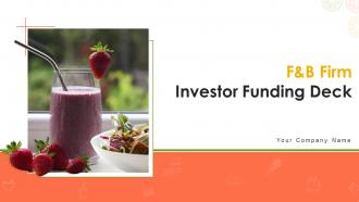 F and b firm investor funding deck ppt template