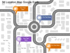 Fa 3d location map google earth flat powerpoint design