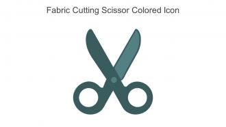 Fabric Cutting Scissor Colored Icon In Powerpoint Pptx Png And Editable Eps Format