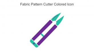 Fabric Pattern Cutter Colored Icon In Powerpoint Pptx Png And Editable Eps Format