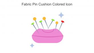 Fabric Pin Cushion Colored Icon In Powerpoint Pptx Png And Editable Eps Format