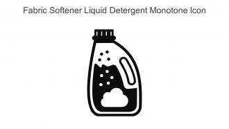 Fabric Softener Liquid Detergent Monotone Icon In Powerpoint Pptx Png And Editable Eps Format