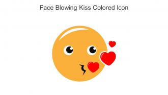 Face Blowing Kiss Colored Icon In Powerpoint Pptx Png And Editable Eps Format