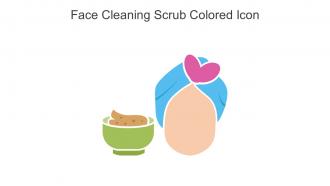 Face Cleaning Scrub Colored Icon In Powerpoint Pptx Png And Editable Eps Format