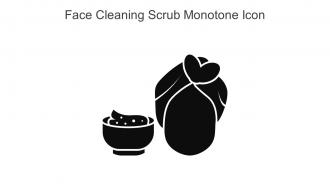 Face Cleaning Scrub Monotone Icon In Powerpoint Pptx Png And Editable Eps Format