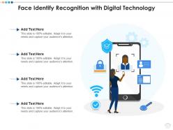 Face identify recognition with digital technology