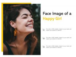 Face image of a happy girl