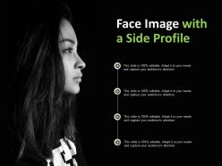 Face image with a side profile