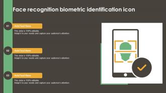 Face Recognition Biometric Identification Icon