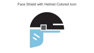 Face Shield With Helmet Colored Icon In Powerpoint Pptx Png And Editable Eps Format