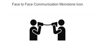 Face To Face Communication Monotone Icon In Powerpoint Pptx Png And Editable Eps Format