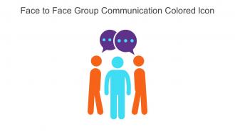 Face To Face Group Communication Colored Icon In Powerpoint Pptx Png And Editable Eps Format