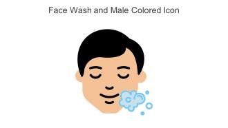 Face Wash And Male Colored Icon In Powerpoint Pptx Png And Editable Eps Format