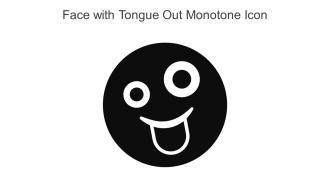 Face With Tongue Out Monotone Icon In Powerpoint Pptx Png And Editable Eps Format