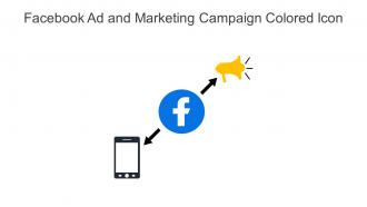 Facebook Ad And Marketing Campaign Colored Icon In Powerpoint Pptx Png And Editable Eps Format