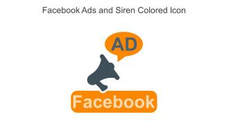 Facebook Ads And Siren Colored Icon In Powerpoint Pptx Png And Editable Eps Format