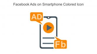 Facebook Ads On Smartphone Colored Icon In Powerpoint Pptx Png And Editable Eps Format
