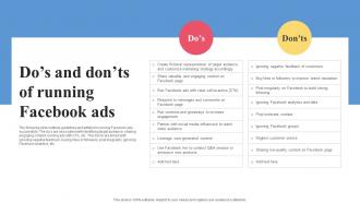 Facebook Ads Strategy To Improve Dos And Donts Of Running Facebook Ads Strategy SS V