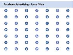Facebook Advertising Icons Slide Ppt Powerpoint Presentation Professional Format Ideas