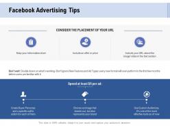 Facebook Advertising Tips Ppt Powerpoint Presentation Gallery Visual Aids