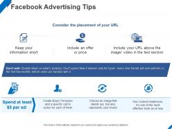 Facebook advertising tips ppt powerpoint presentation styles slide