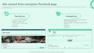 Facebook Advertising To Build Brand Ads Created From Enterprise Facebook Page