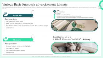 Facebook Advertising To Build Brand Various Basic Facebook Advertisement Formats
