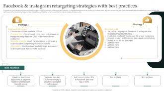 Facebook And Instagram Retargeting Strategies With Remarketing Strategies For Maximizing Sales