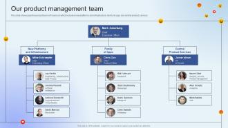 Facebook Company Profile Our Product Management Team