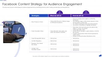 Facebook Content Strategy For Audience Engagement Facebook For Business Marketing