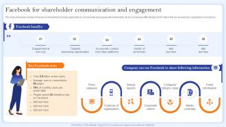 Facebook For Shareholder Communication And Engagement Communication Channels And Strategies