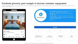Facebook Giveaway Post Example To Increase Customer Facebook Advertising Strategy SS V