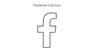 Facebook Line Icon