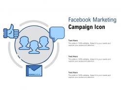 Facebook marketing campaign icon