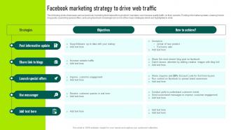 Facebook Marketing Strategy To Drive Web Traffic Marketing Your Startup Best Strategy SS V